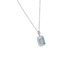 Halskette Crivelli Dame in Weißgold Acquamarina 3.94 Ct 372-3108 - 372-3108